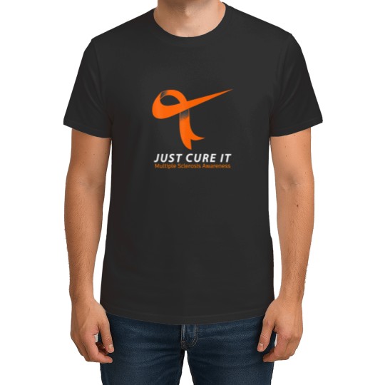 Discover just cure it ms multiple sclerosis awareness orange ribbon t T Shirts