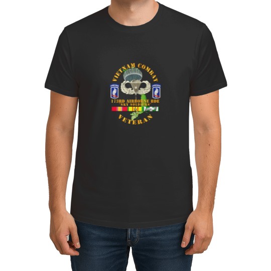 Discover Vietnam Combat Infantry Veteran w 173rd Airborne Bde SSI V1 Baseball Caps T Shirts