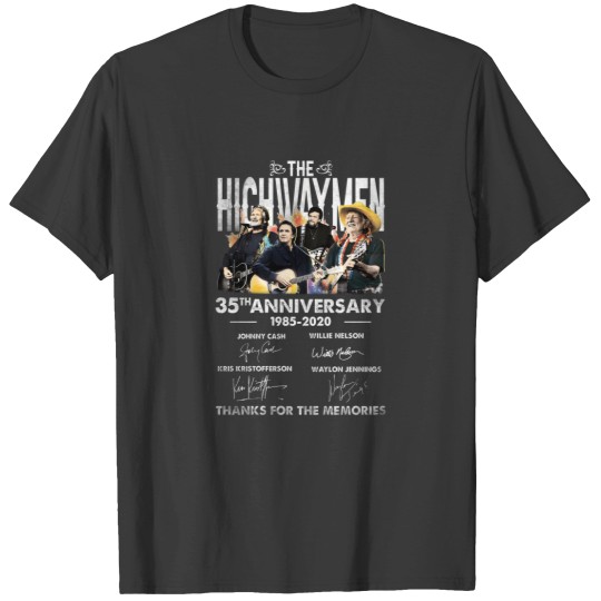 Discover 1985-2020 thanks for the memories The highwaymen band 35 years anniversary gift for fans and lovers T-Shirts