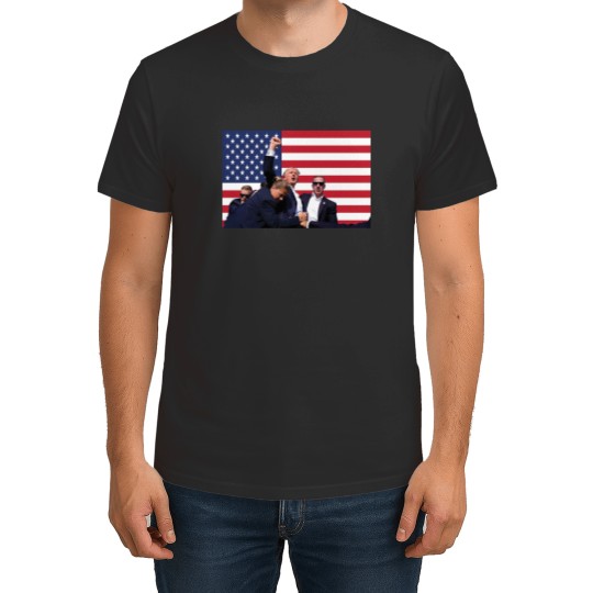 Discover Trump Fist Pump Flag MAGA 2024, Trump Flag, Patriotic Flag T Shirts