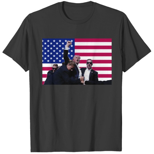 Discover Trump Fist Pump Flag MAGA 2024, Trump Flag, Patriotic Flag T Shirts