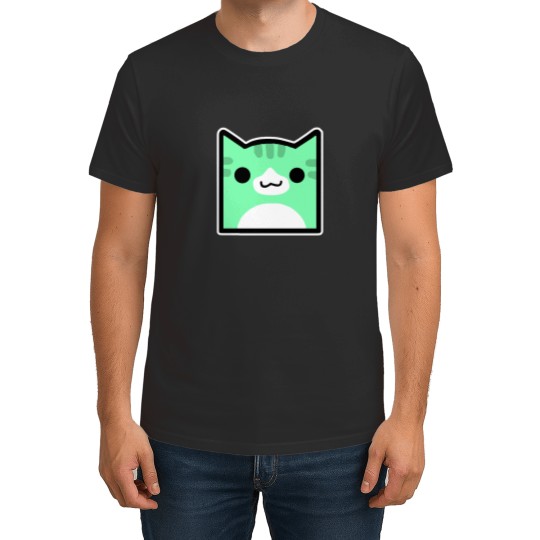 Discover Juniper Geometry Dash icon cat cube T-Shirts