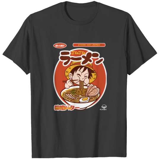 Discover Luffy chibi eating Ramen T-shirt
