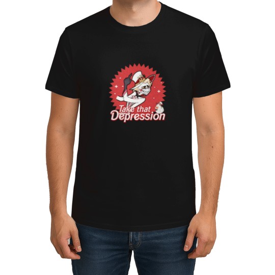 Discover Take That Depression T Shirts, Lucifer Morningstar T Shirts, Hazbin Hotel T Shirts