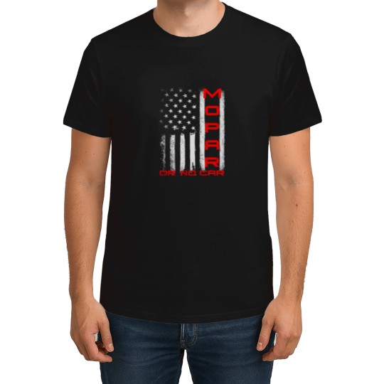 Discover Mopar or No Car Flag America Motor Car Sports Racing Gift T Shirt