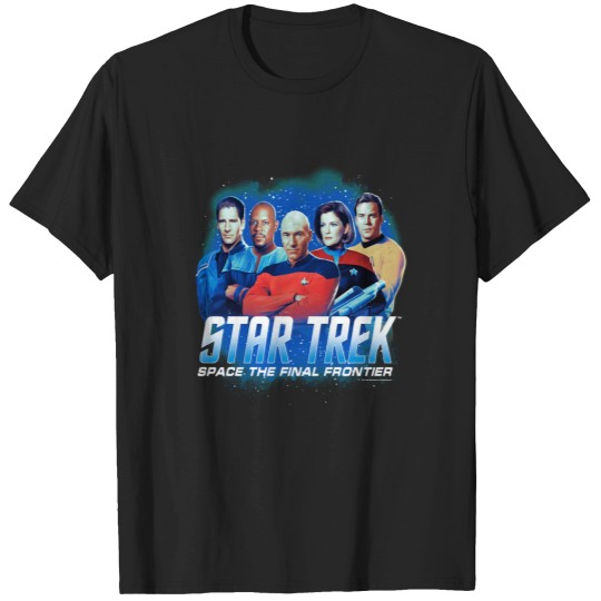 Discover Star Trekss The Captains Of Past Ships T-Shirts