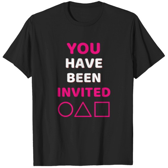 Discover Squid Cosplay Netflix Korean Drama Series  Movie Lovers   You Have Been Invited T-Shirts
