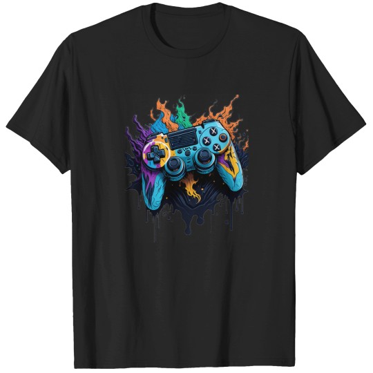 Discover Splash Art Game Controller 5 T-Shirts