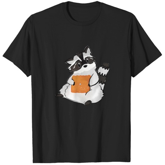 Discover Raccoon Holding A Giant Cheez It Cracker 1711 T-Shirts