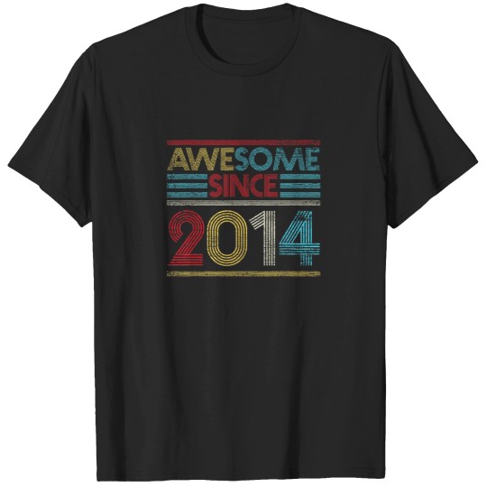 Discover 8th Birthday Gifts Awesome Since 2014 T-Shirts