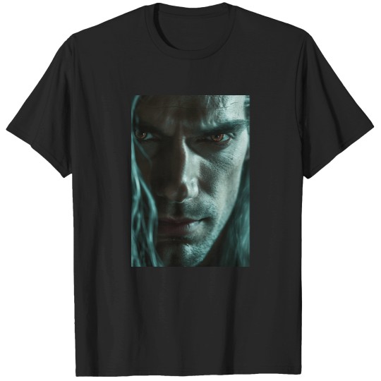 Discover The Witcher - Henry Cavill - Close Up Photography T-Shirts