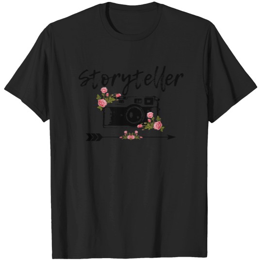Discover Photographer Storyteller Vintagess Floral Camera Photography T-Shirts