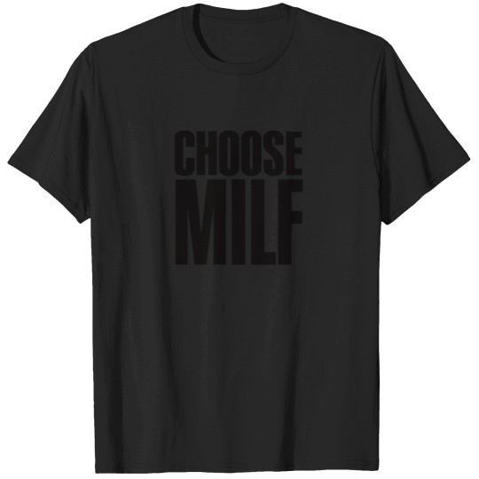 Discover CHOOSE MILF CHOOSE LIFE 80s sexy mom Premium Scoop T-Shirts