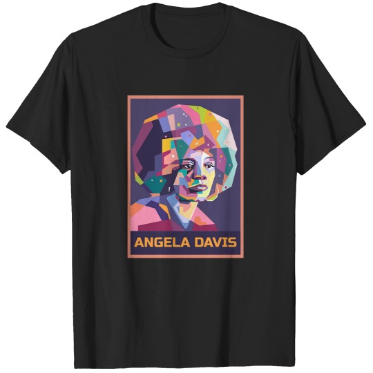 Discover Angela Davis Abstract Angela Davis in WPAP T-Shirts