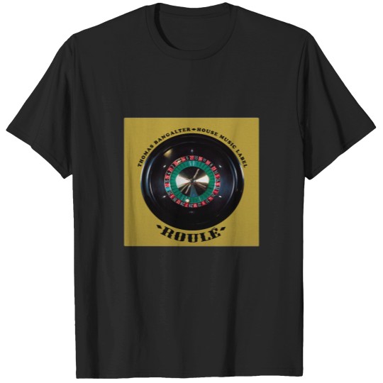 Discover LABEL Rolled Vinyl Thomas Bangalter House Music Gold MODEL LABEL Legend of the French Touch Pr T-Shirts