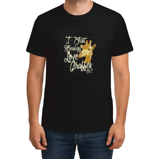 Discover Giraffe I Just Freaking Love Giraffes T-Shirt, Safari Animal Lover Gifts
