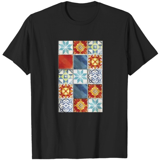 Discover Colorful Azulejos Tiles From Azul Board Game T-Shirts