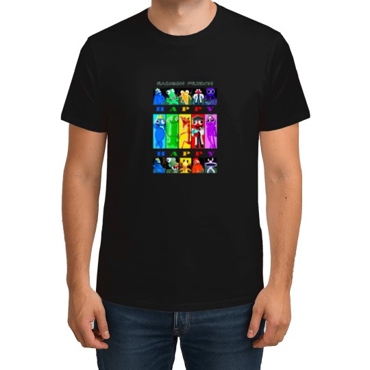 Discover Rainbow Friends Happy Happy T-Shirts