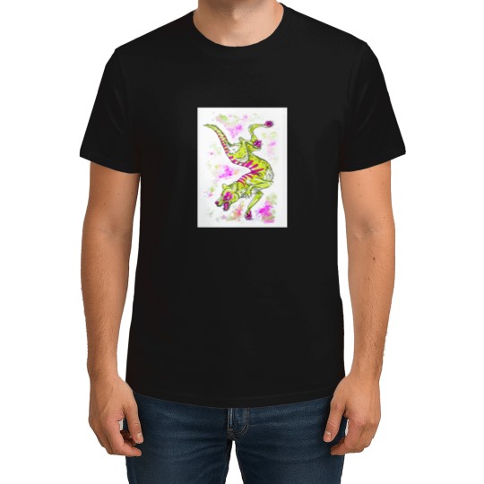 Discover Thylacine - Pink &amp_ Green T-Shirts
