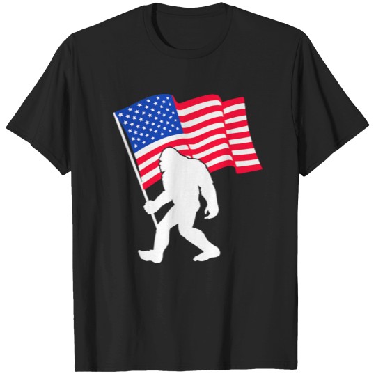 Discover bigfootss weaving USA flag patriotism 4th July T-Shirts