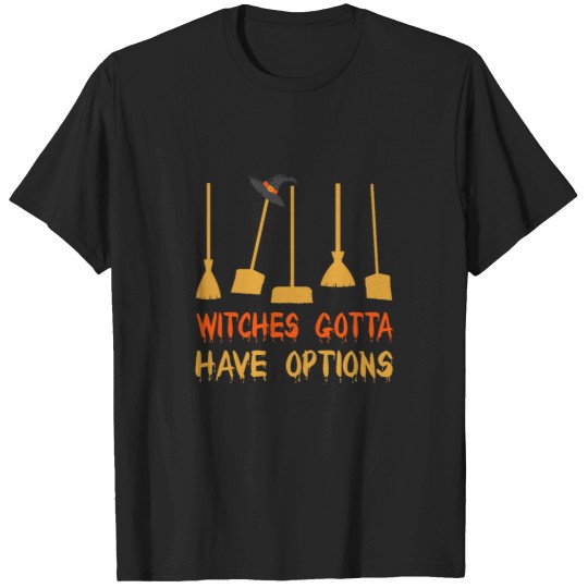 Discover Witch Riding Brooms On A darks deserts Highways halloweens T T-Shirts