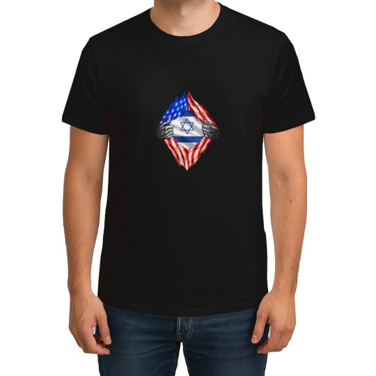 Discover Israel Shirt USA Israel Flag American Israeli Ro T-Shirts