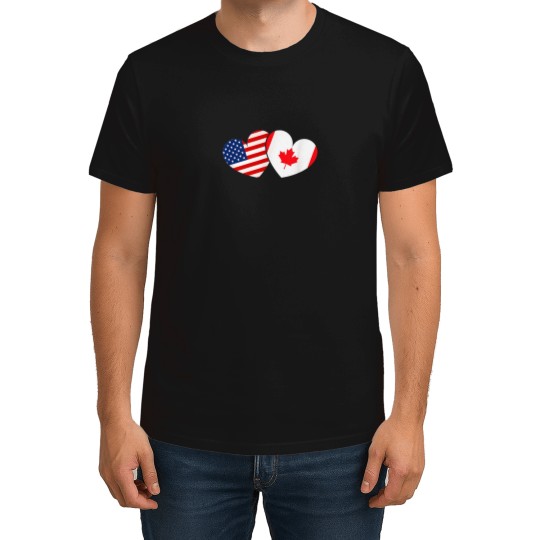 Discover Canada US Flag Valentines Day Gift Canada T-Shirts