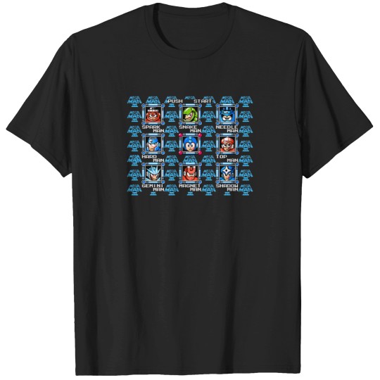 Discover Megaman 3 Stage Select T-Shirts