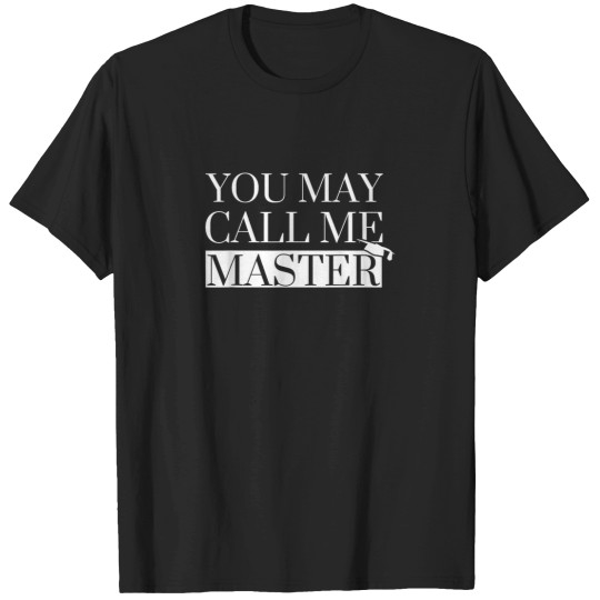 Discover Master Degree Graduation Gifts Funny Call me Mas T-Shirts