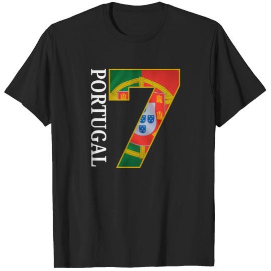 Discover Portugal Soccer Jersey Portugal Number 7 T-Shirts