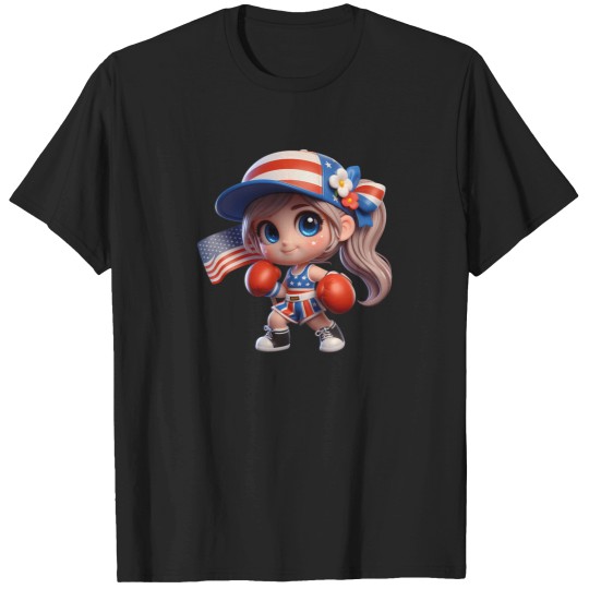 Discover A Cute Girl In Boxing Sport T-Shirts