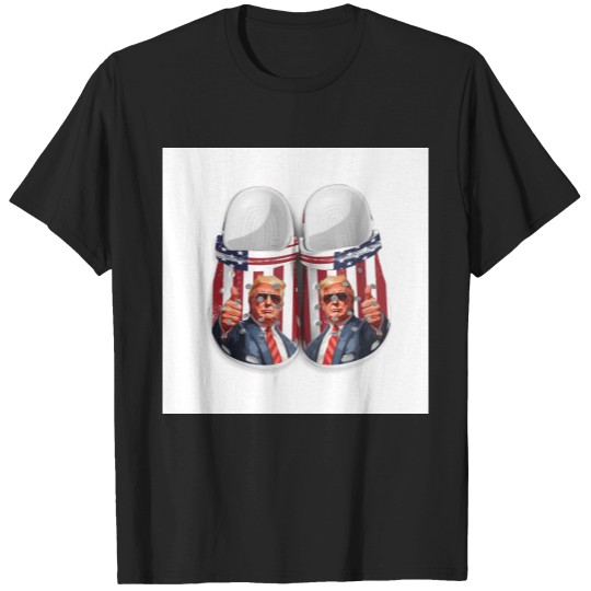 Discover Trump American Flag Clogs | MAGA | American Flag Slippers T Shirts