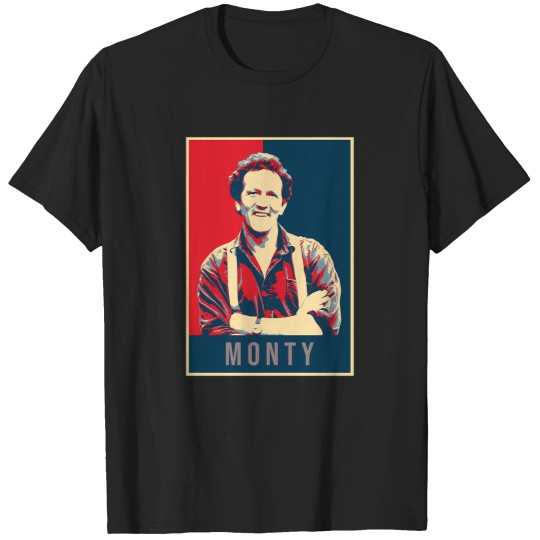 Discover Illustration Pop Art Monty Don Tv Presenter Gardener T-Shirts