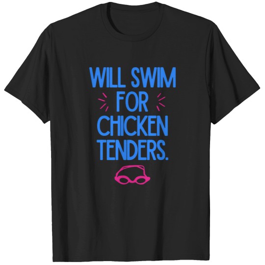 Discover Swim Team Humor Swimmer Food Jokes Swimming Glasses Humor T-Shirts