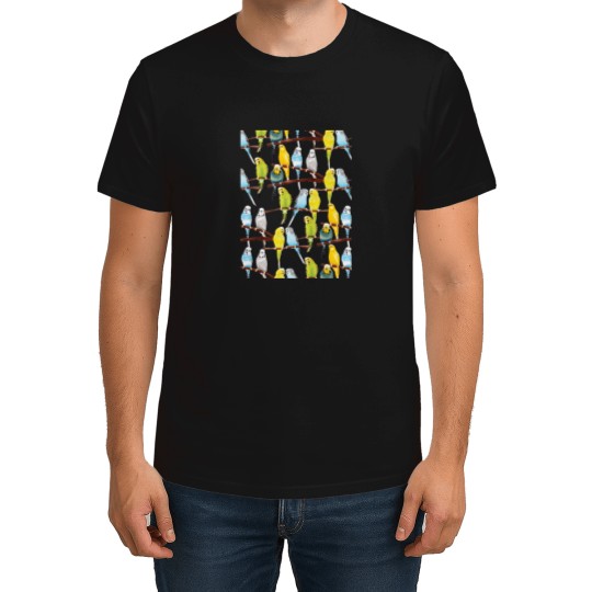Discover Budgie pattern watercolour Active T-Shirts