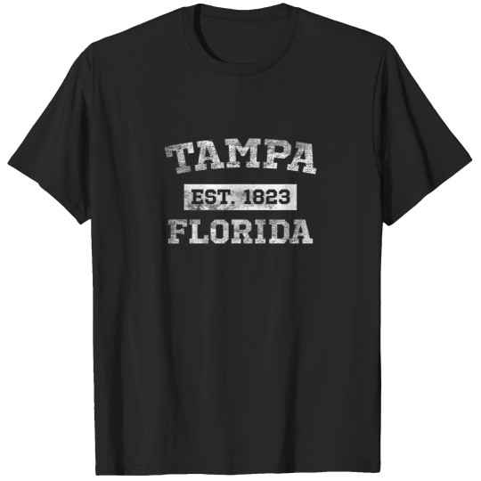 Discover Tampa Florida T Shirt Est 1823 Distressed T-Shirts