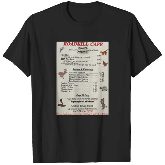 Discover Road Kill Cafe 334 T-Shirts