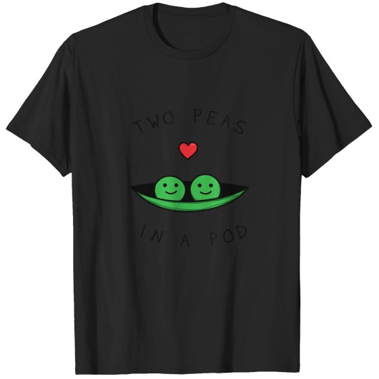 Discover Two Peas In A Pod Vegan Foodie Twin T-Shirt Collection
