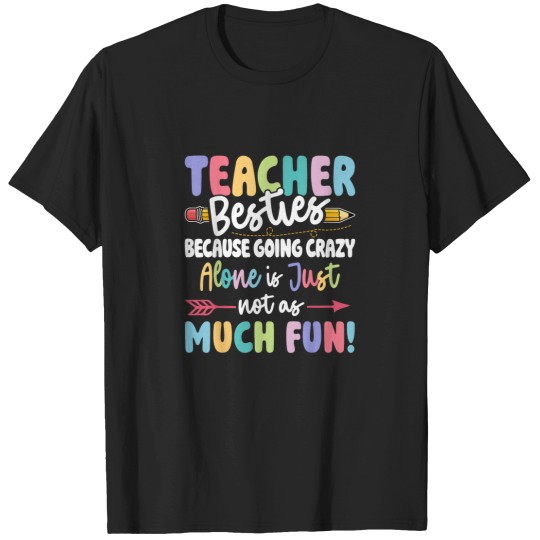 Discover Teacher Besties Funny Matching Teacher Besties T-Shirts