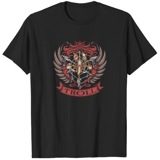 Discover Troll   Heraldry Crest T-Shirts