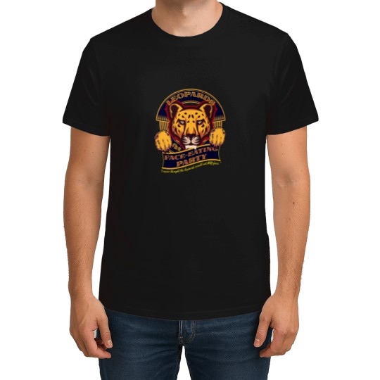 Discover Leopards the faces Eating Party T-Shirts