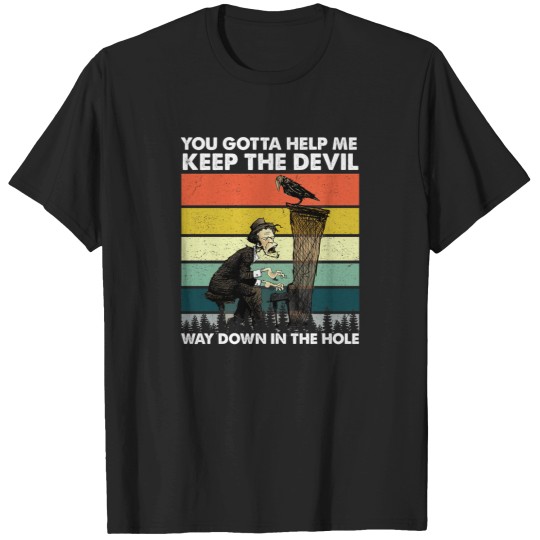 Discover Tom Waits Way Down In The Hole Vintage 1 T-Shirts