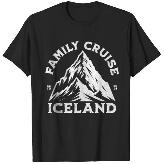 Discover Cool Matching Family Friends And Group Iceland Cruise 2025 T-Shirts