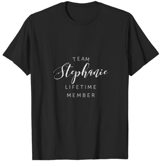 Discover Team Stephanie lifetime member Fitted Scoop T-Shirts