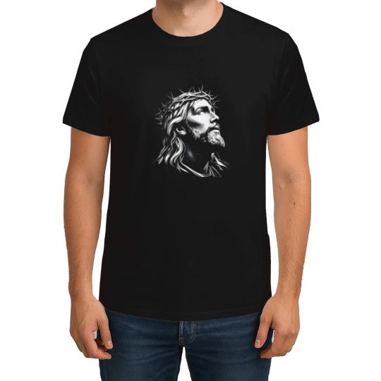 Discover Jesus Christ Face With Crown Of Thorns God Bible christian T-Shirts