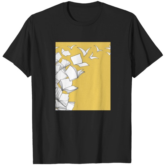 Discover Our Love Of Books Mustard T-Shirts