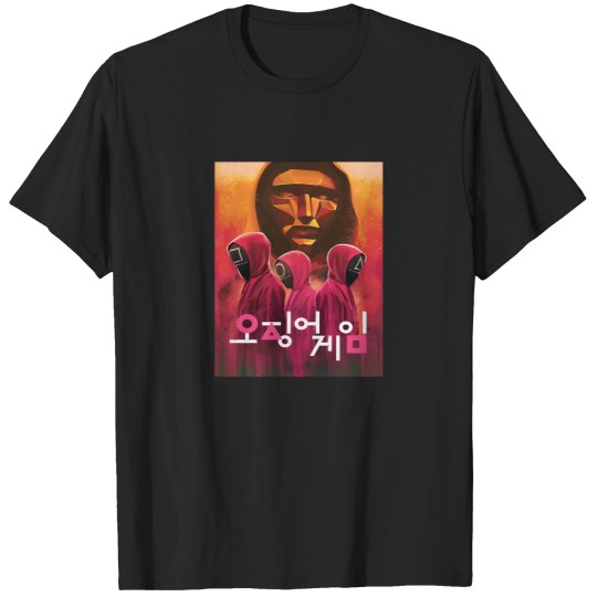 Discover Squid Cosplay Three Masked Guards Fan Art Poster Classic T-Shirt T-Shirts