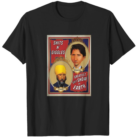 Discover Trudeau And Singh Circus   Political 1 T-Shirts