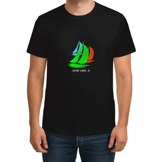 Discover 80s 90s Style Clear Lake IA Sailing T-Shirts