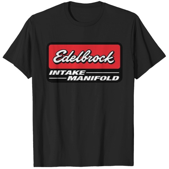 Discover Edelbrock Intake Manifold Logo T-Shirts